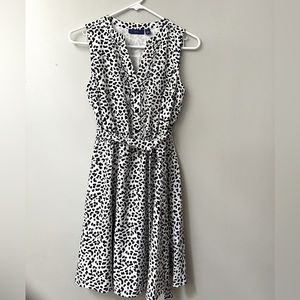 B&W animal print dressy dress